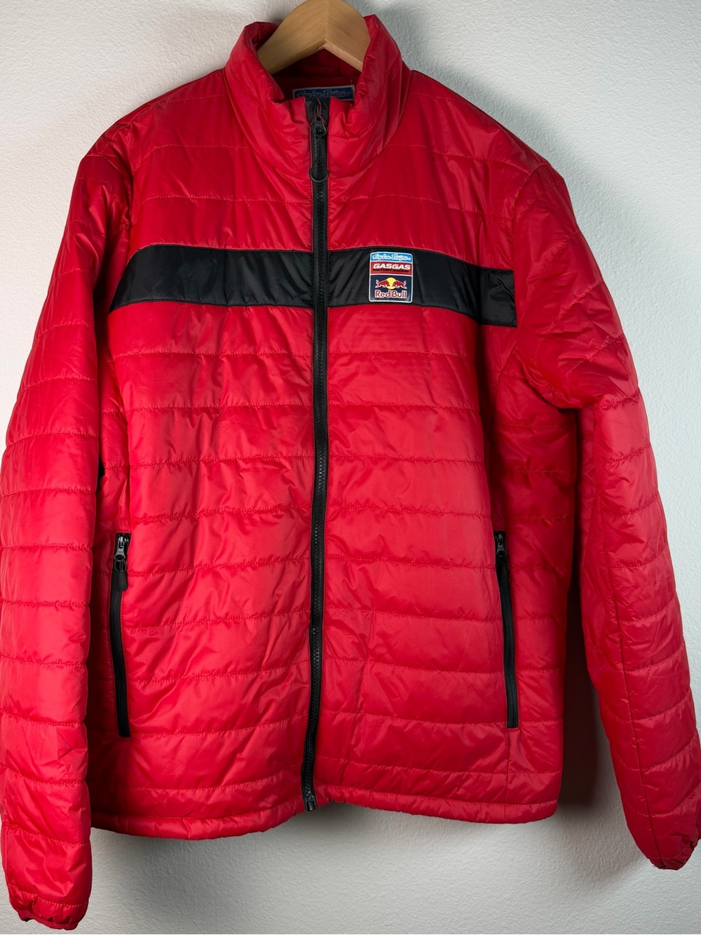 Troy Lee Designs Men's KTM Red Bull Racing Puffer Jacket Red Sz Medium